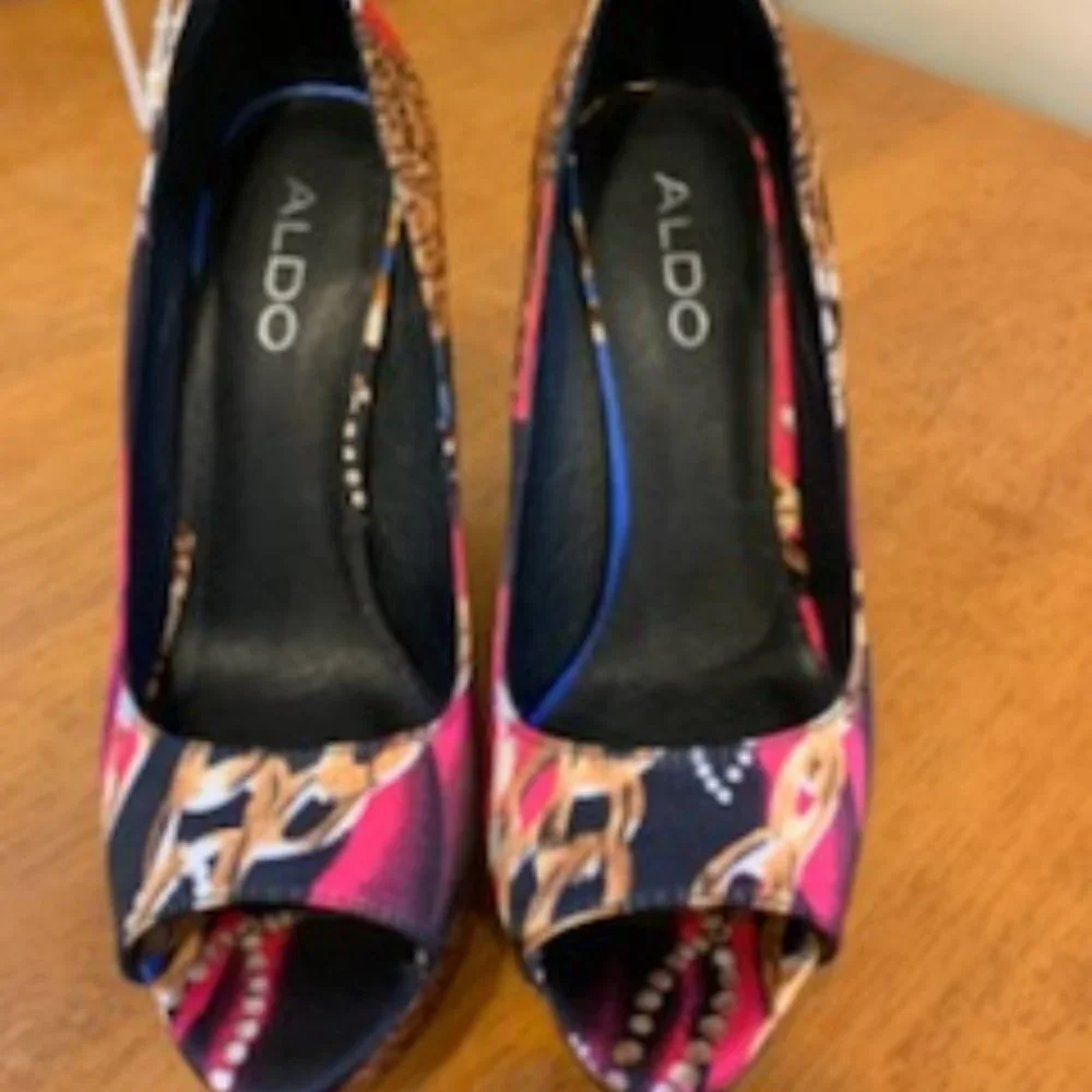 Aldo Torregrosa Satin Wedges
